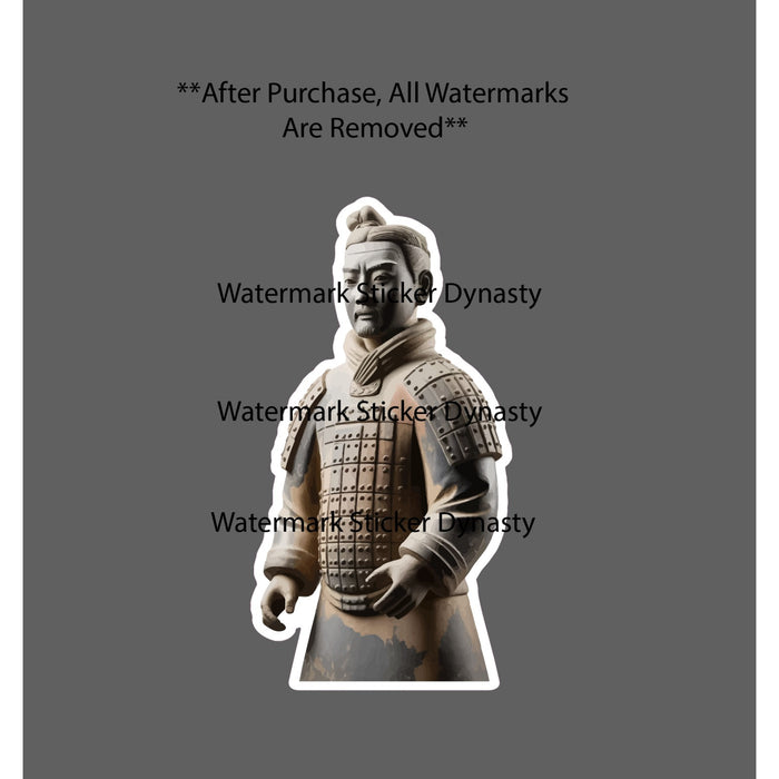 Terracotta Army Sticker Waterproof Decal Soldier Ancient China Warrior Gift NEW