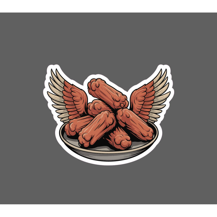 Buffalo Wings Sticker Waterproof Decal Lunch Food Buffet Chicken Gift NEW