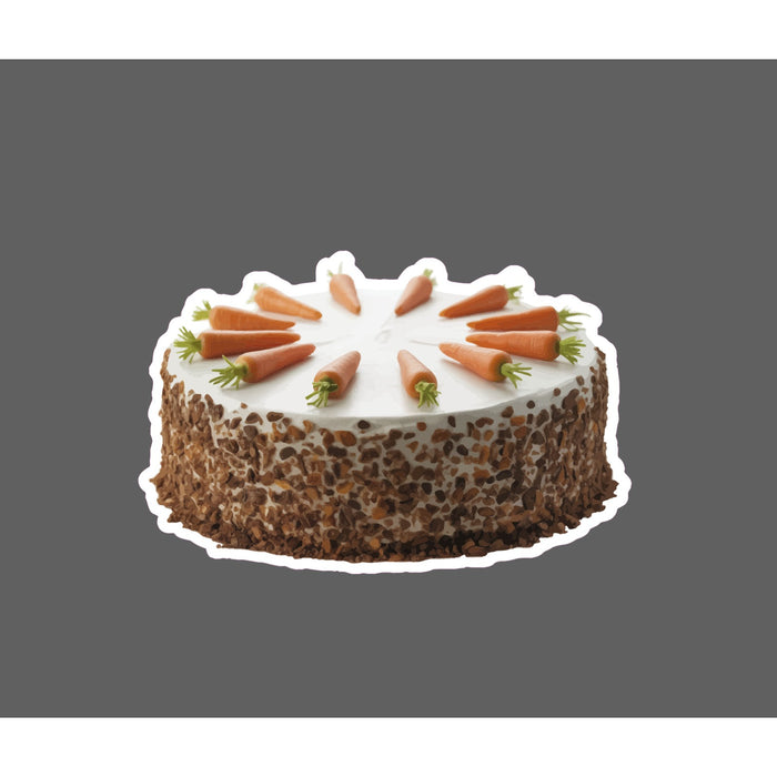 Carrot Cake Sticker Waterproof Decal Food Dessert Dinner Gift NEW