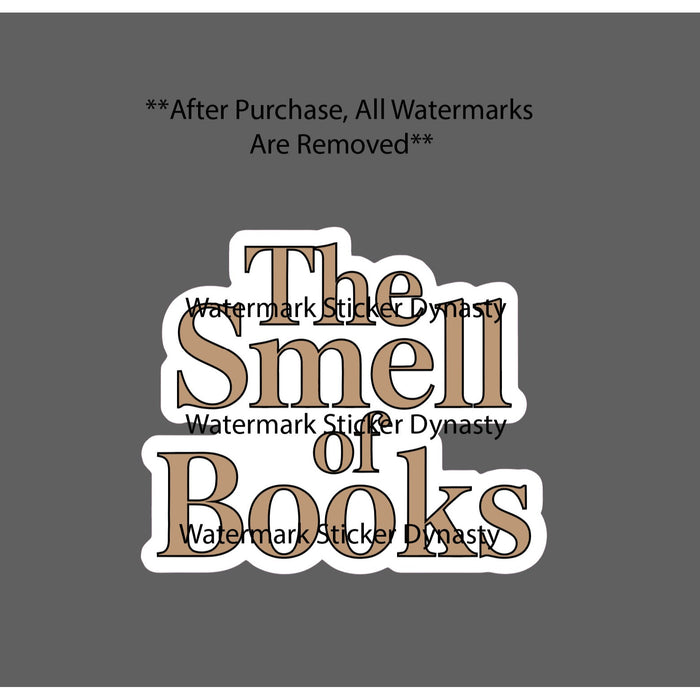 The Smell of Books Sticker Waterproof Decal Reader Reading Library Gift NEW