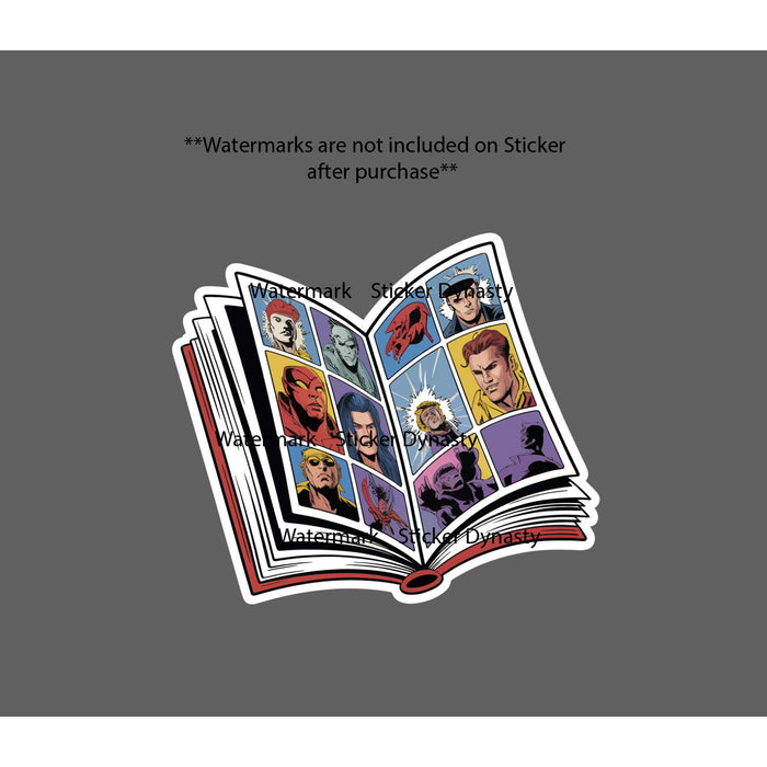 Comic Book Sticker Waterproof Decal Superhero Story Power Movie Film Gift NEW