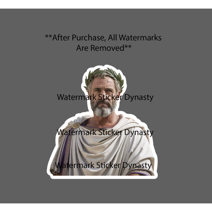 Greek Senator Sticker Waterproof Decal Law Ancient Greece Gift NEW
