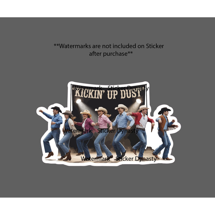 Country Dancing Sticker Waterproof Decal Music Party Movie Film Dance Gift NEW