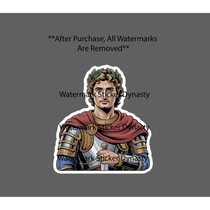 Alexander the Great Sticker Waterproof Decal War History Conquer Gift NEW