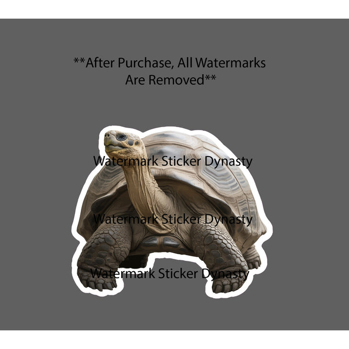 Giant Tortoise Sticker Waterproof Decal Animal Turtle Animal Nature Gift NEW