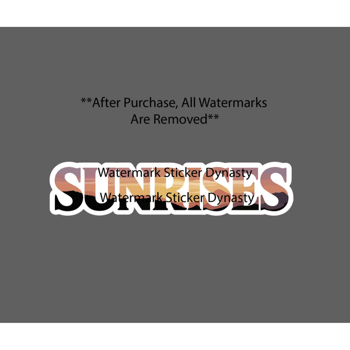 Sunrises Sticker Waterproof Decal Outdoor Travel Sun Morning Camping Gift NEW