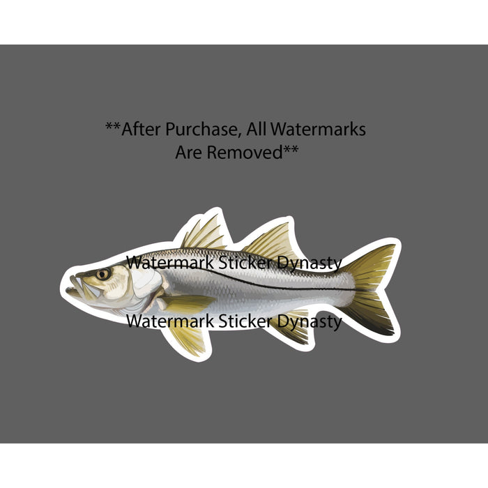 Snook Sticker Waterproof Decal Fish Animal Outdoor Fishing Gift NEW