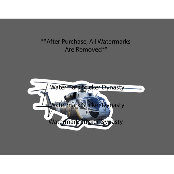 Helicopter Sticker Waterproof Decal Heli Military Travel Medical Gift NEW