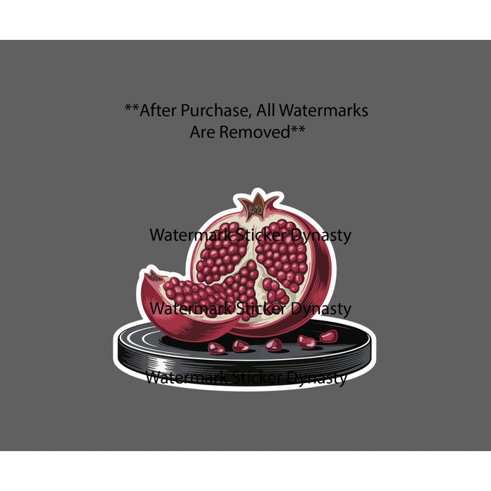 Pomegranate Sticker Waterproof Decal Fruit Food Tree Juice Health Gift NEW