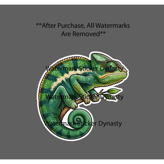 Chameleon Sticker Waterproof Decal Lizard Animal Reptile Wildlife Pet Gift NEW