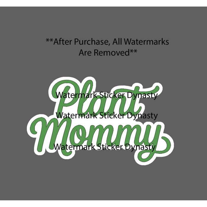 Plant Mommy Sticker Waterproof Decal Plants Floral Flower Funny Green Gift NEW