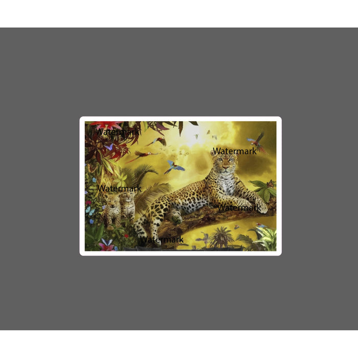 Cheetah Mother Sticker Cubs Waterproof NEW