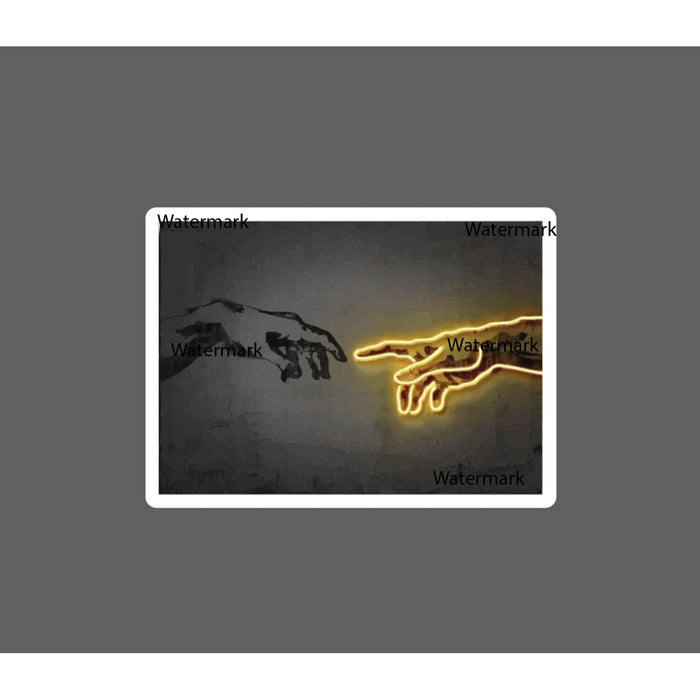 Creation of Adam Sticker Neon Life God Waterproof