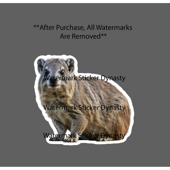 Hyrax Sticker Waterproof Decal Animal Cute Wildlife Nature Gift NEW