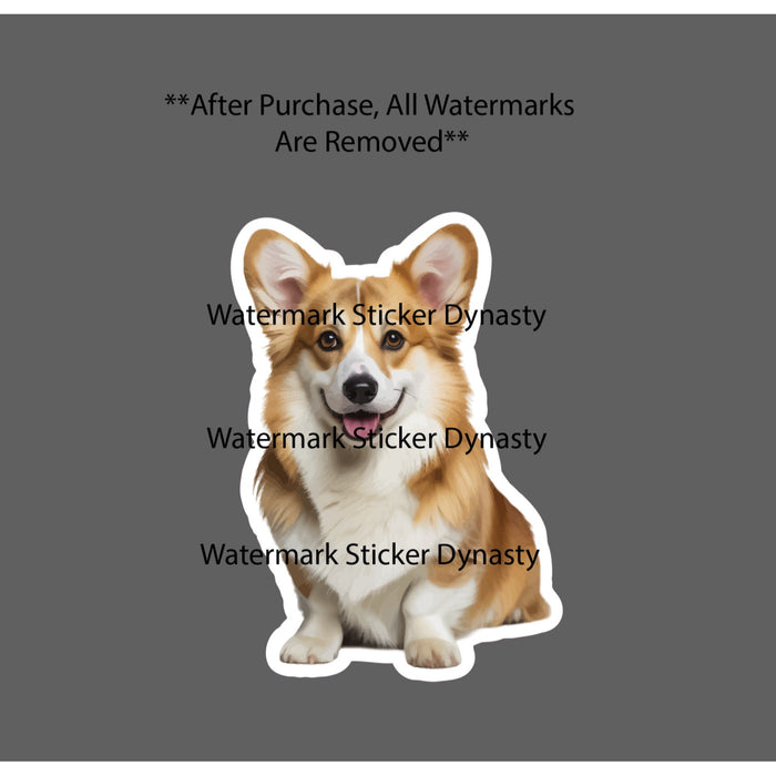 Corgi Sticker Waterproof Decal Dog Animal Pet Friend Family Home Gift NEW
