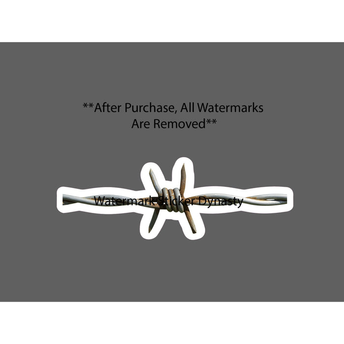 Barbwire Sticker Waterproof Decal Fence Farm Farmhouse Rust Gift NEW