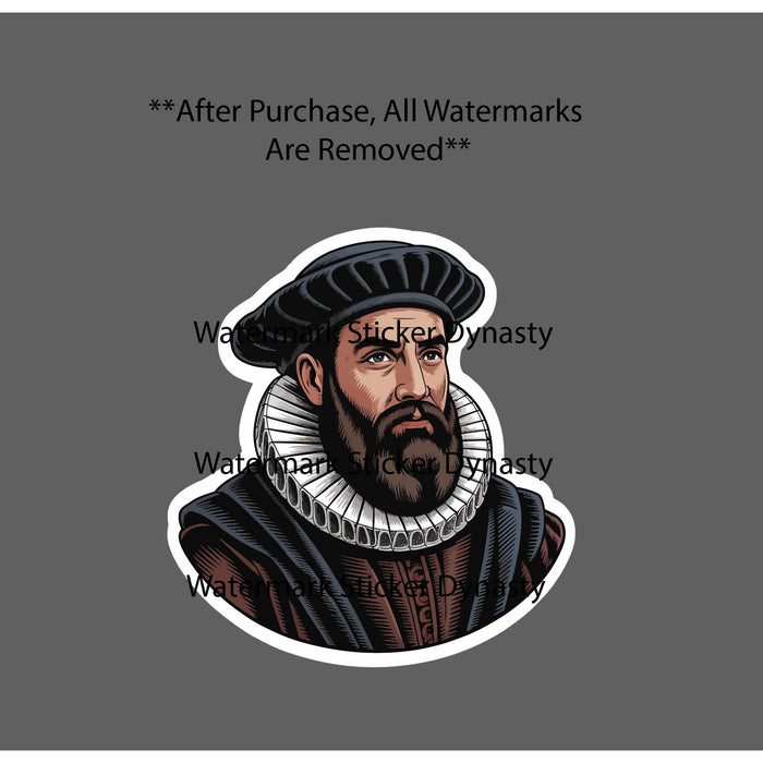 Ferdinand Magellan Sticker Waterproof Decal Sailor Traveler Nautical Gift NEW