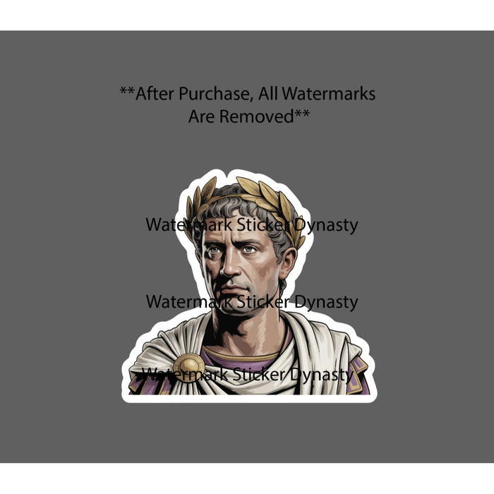 Augustus Caesar Sticker Waterproof Decal Rome Roman History King Gift NEW