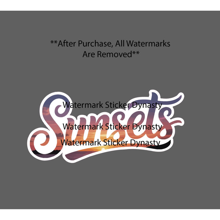 Sunsets Sticker Waterproof Decal Outdoor Travel Camping Nature Sun Gift NEW