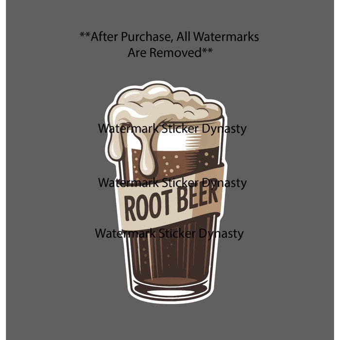 Root Beer Sticker Waterproof Decal Drink Beverage Dinner Food Gift NEW