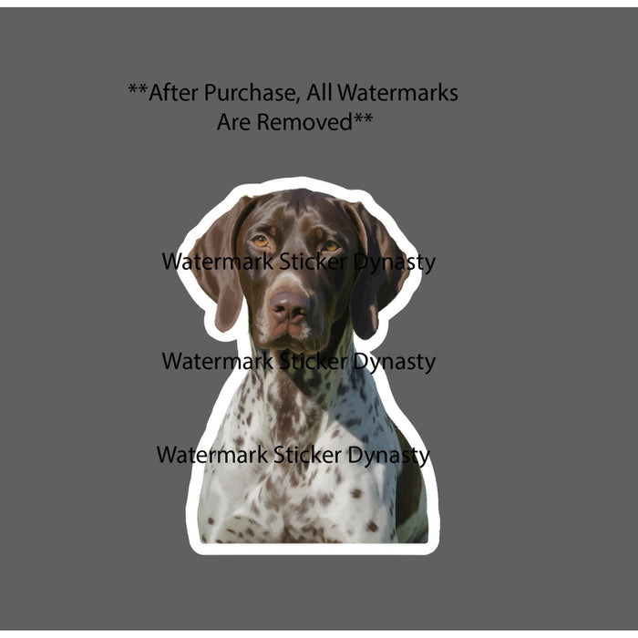 German Shorthaired Pointer Sticker Waterproof Decal Dog Pet Hunting Gift NEW