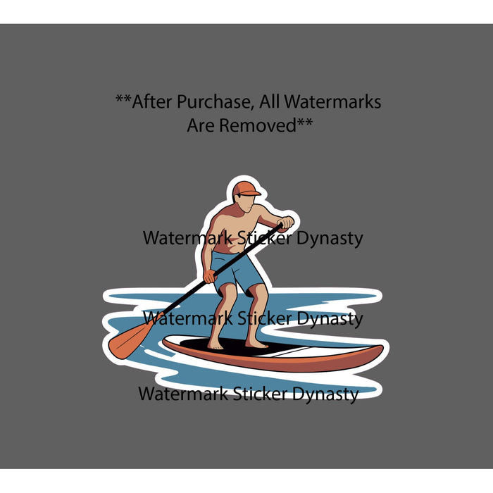 Paddleboarding Sticker Waterproof Decal River Lake Outdoor Nature Gift NEW