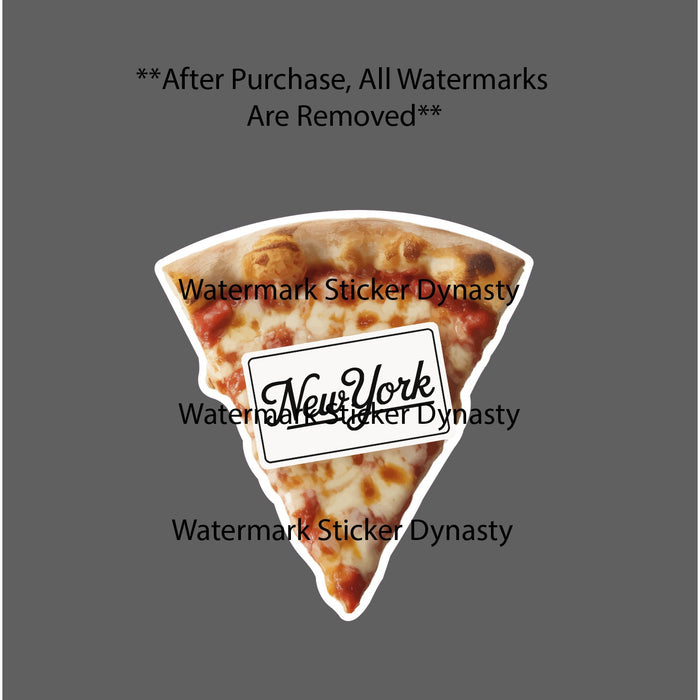 New York Pizza Sticker Waterproof Decal Slice State NYC Food Pizzaria Gift NEW