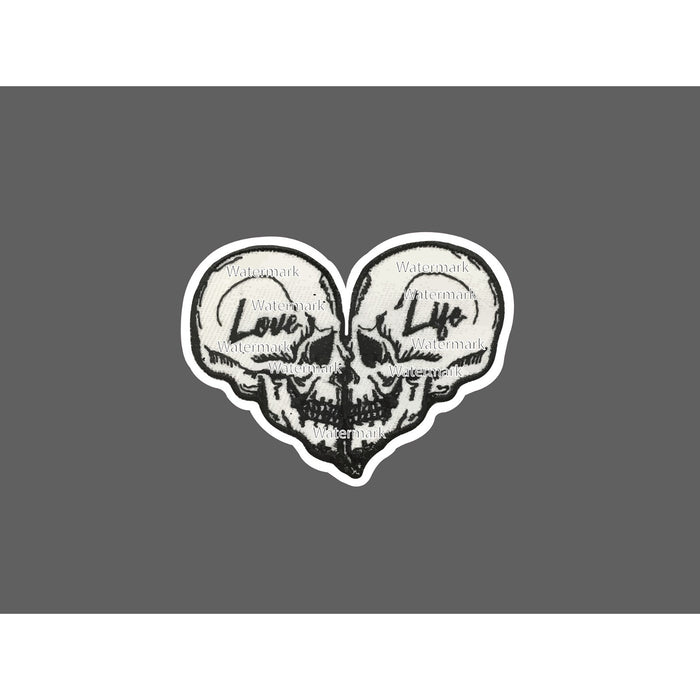 Love Life Sticker Skulls