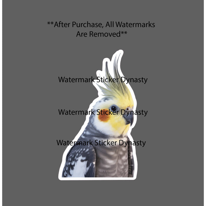 Cockatiel Sticker Waterproof Decal Bird Animal Pet Friend Wildlife Gift NEW