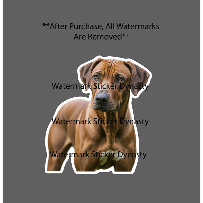 Rhodesian Ridgeback Sticker Waterproof Decal Dog Animal Pet Friend Gift NEW