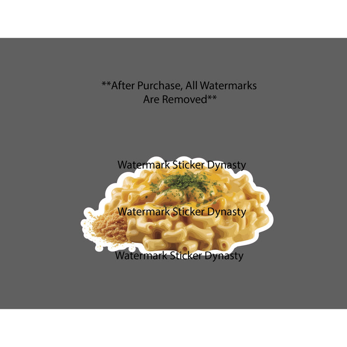 Macaroni and Cheese Sticker Waterproof Decal Food Dinner Lunch Gift NEW