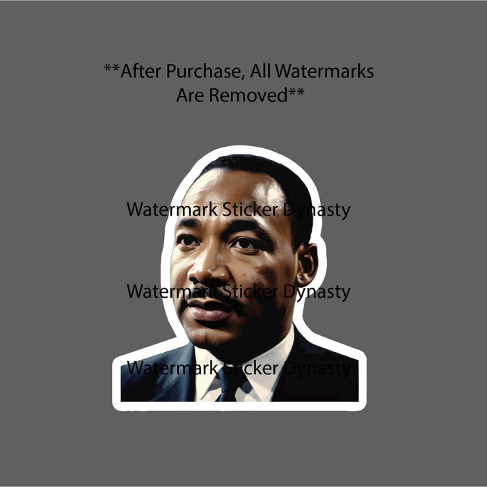 Martin Luther King Junior Sticker Waterproof Decal America USA Gift NEW
