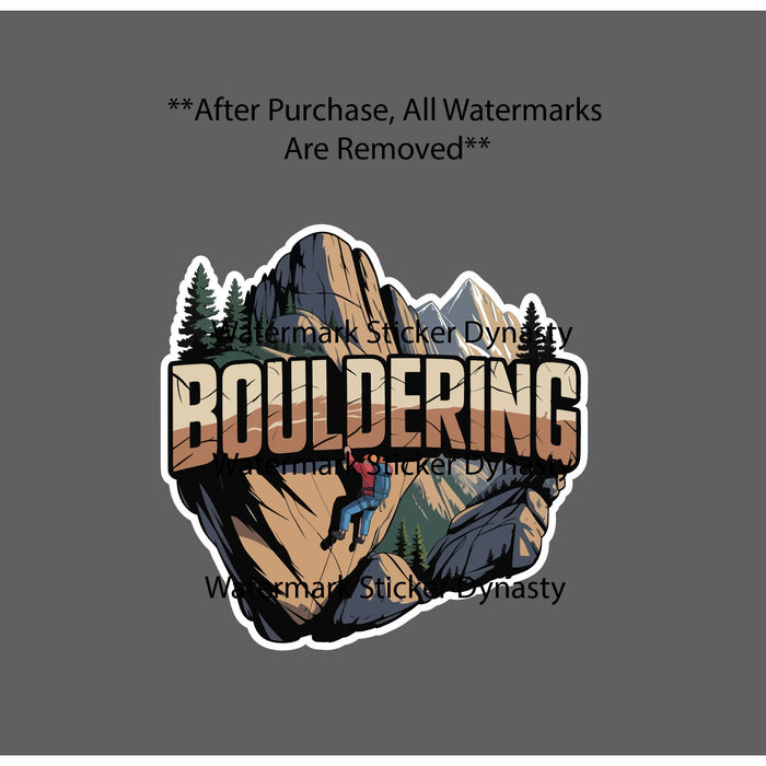 Bouldering Sticker Waterproof Decal Mountain Rock Climbing Sport Gift NEW