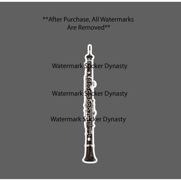 Oboe Sticker Waterproof Decal Music Band Instrument Orchestra Woodwind Gift NEW