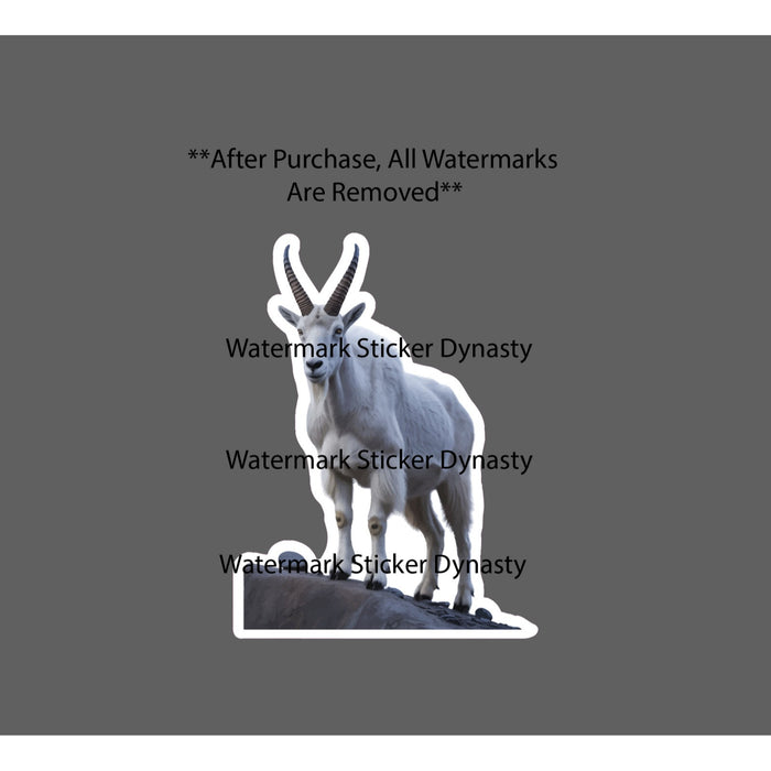 Mountain Goat Sticker Waterproof Decal Outdoor Travel Hunting Nature Gift NEW
