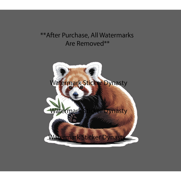 Red Panda Sticker Waterproof Decal Animal Pet Wildlife Cute Nature Gift NEW