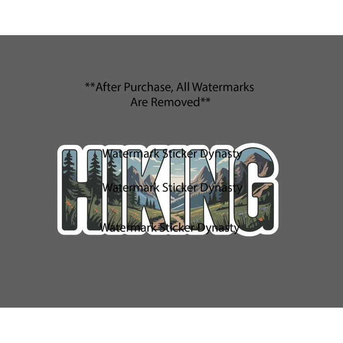 Hiking Sticker Waterproof Decal Outdoor Nature Travel Wildlife Gift NEW