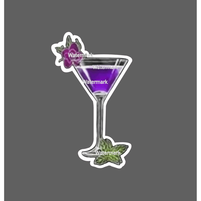 Purple Martini Sticker Cocktail