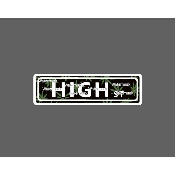 High Street Sticker 420 Leaf