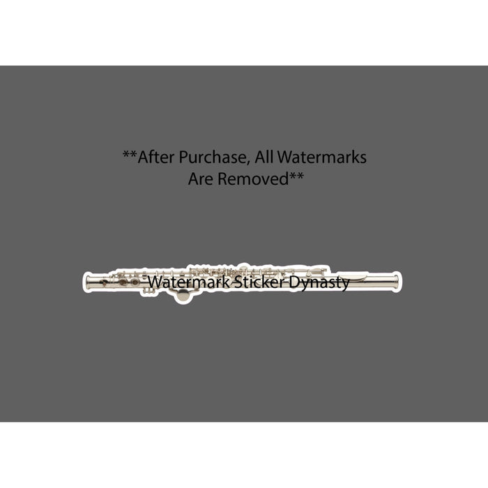 Flute Sticker Waterproof Decal Music Instrument Band Orchestra Gift NEW