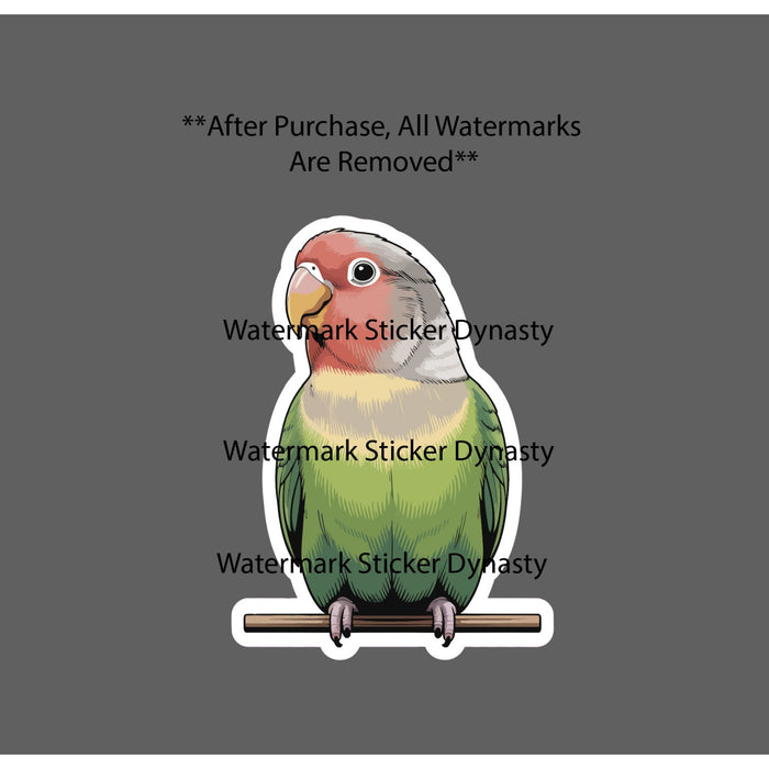 Lovebird Sticker Waterproof Decal Animal Bird Pet Outdoor Nature Gift NEW