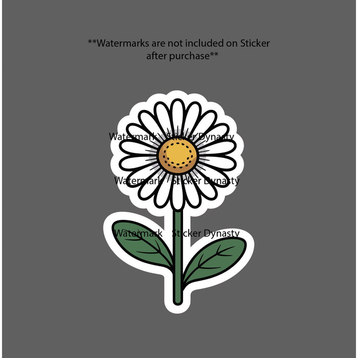 Daisy Cartoon Sticker Waterproof Decal Flower Floral Nature Art Wild Gift NEW