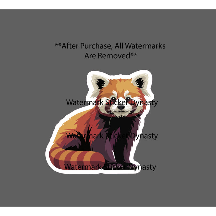 Red Panda Sticker Waterproof Decal Animal Cute Wildlife Nature Outdoor Gift NEW