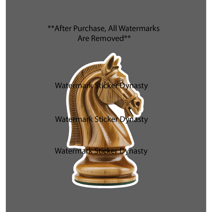Knight Chess Piece Sticker Waterproof Decal Game Strategy Horse Gift NEW