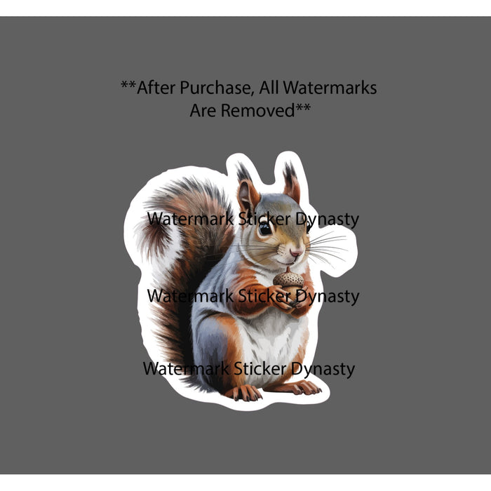 Squirrel Sticker Waterproof Decal Abert's Animal Outdoor Nature Wild Gift NEW