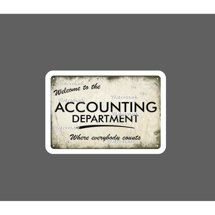 Accounting Department Sticker Everybody Counts
