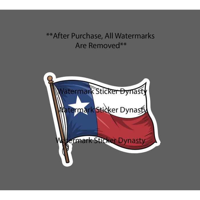 Texas Flag Sticker Waterproof Decal State Travel South Home Gift NEW