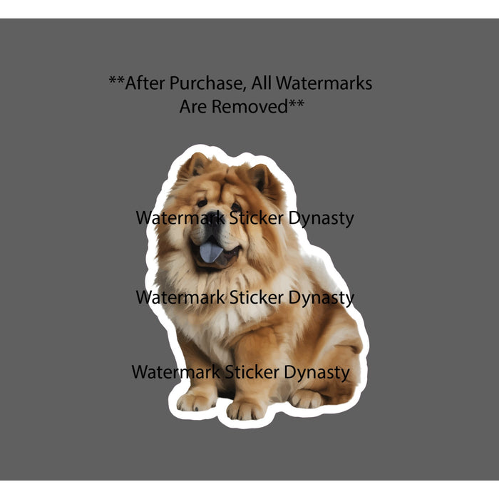 Chow Chow Sticker Waterproof Decal Dog Pet Animal Friend Family Gift NEW