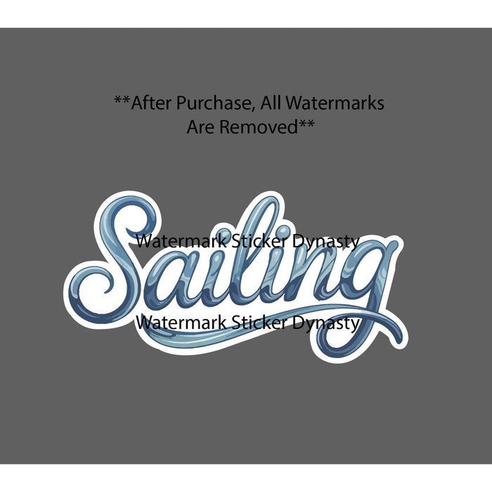 Sailing Sticker Waterproof Decal Boat Ocean Beach Waves Travel Outdoor Gift NEW