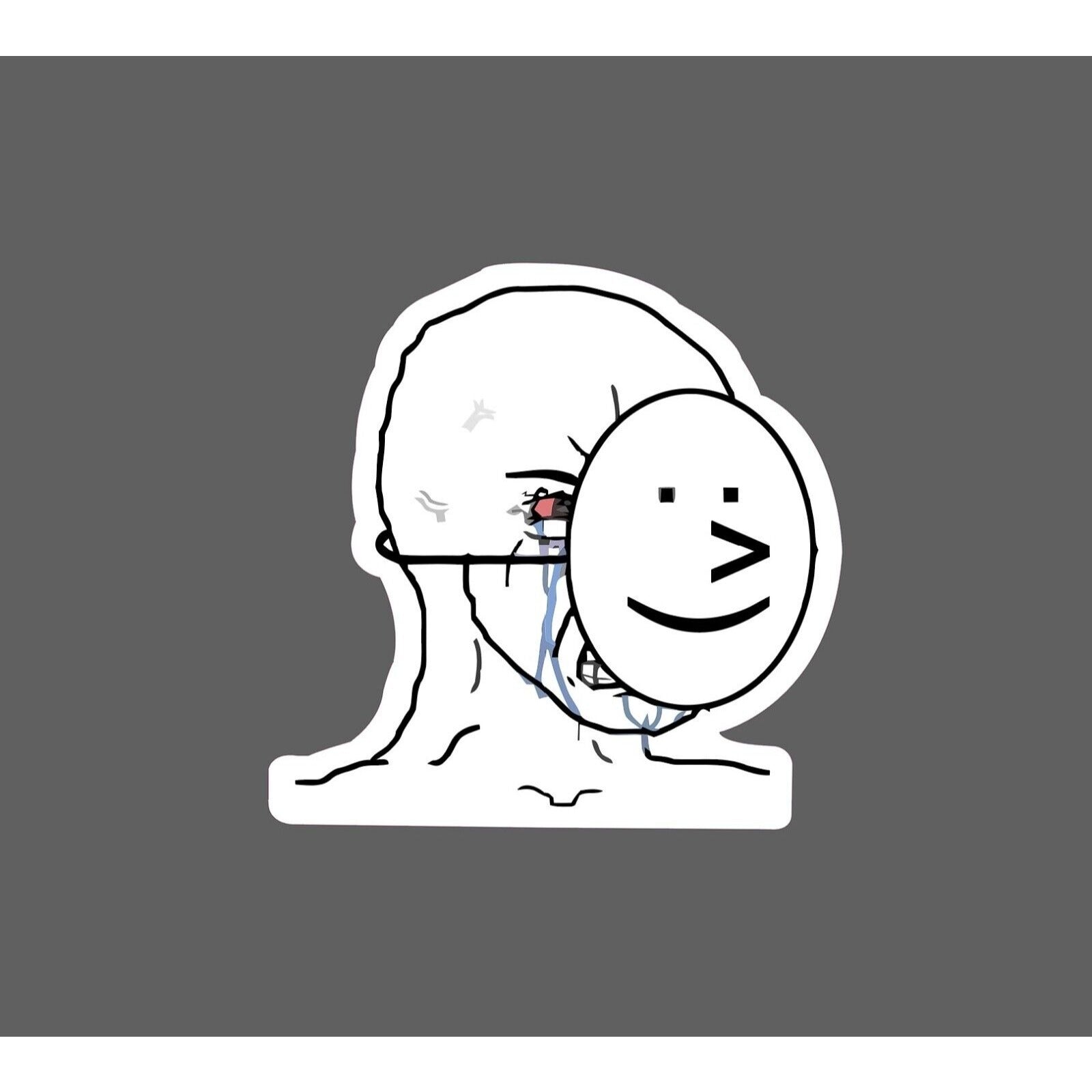 Raging Meme Sticker Mask – StickerDynasty